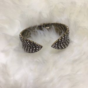 J. Crew Brass Pave Cuff